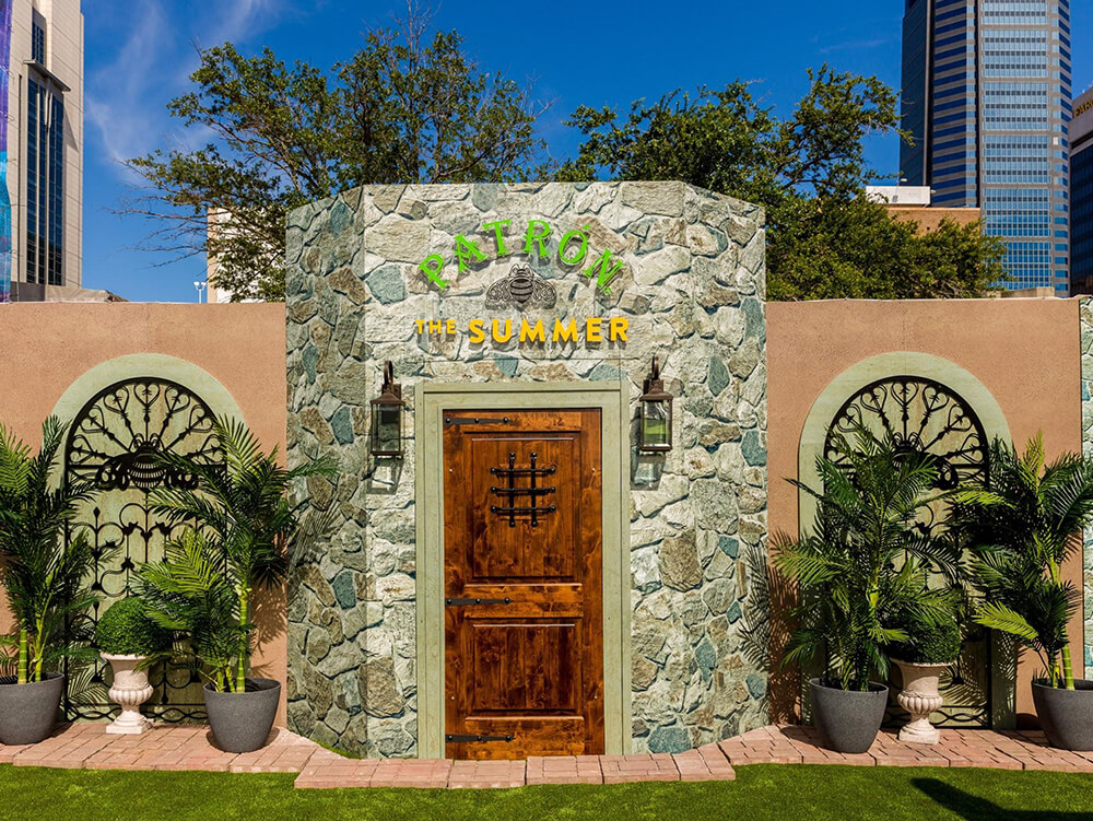 Tequila Patron stand